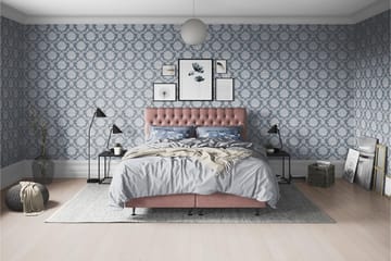 Joluma Sängpaket Fast 105x200 cm - (+Fler val) 105x200 cm Mörkrosa - Products - Möbler - Säng - Kontinentalsäng