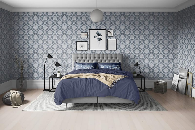 Joluma Sängpaket Medium 160x200 cm - (+Fler val) 160x200 cm Grå - Products - Möbler - Säng - Kontinentalsäng