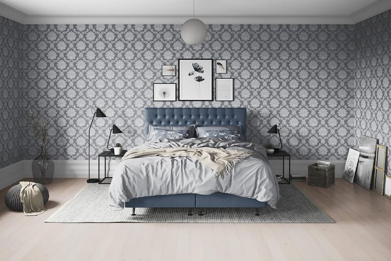 Joluma Sängpaket Medium 160x200 cm - (+Fler val) 160x200 cm Mörkblå - Products - Möbler - Säng - Enkelsäng