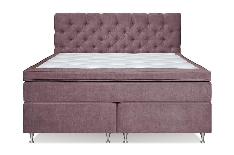 Joluma Sängpaket Medium 160x200 cm - (+Fler val) 160x200 cm Mörkrosa - Products - Möbler - Säng - Kontinentalsäng