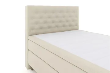 Select No 6 Komplett Sängpaket 160x200 Fast Memory/Pocket - Beige/Metall V-form - Products - Möbler - Säng - Kontinentalsäng