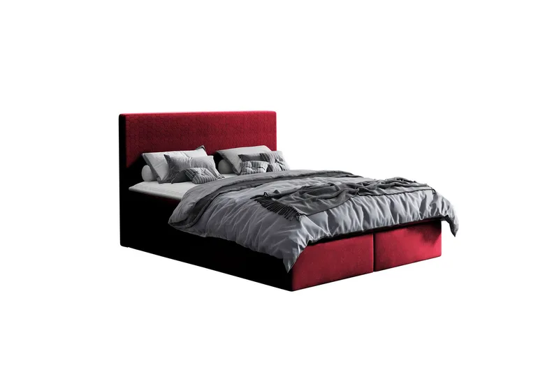Laargard / Cosmo Sängpaket Kontinentalsäng 200x200 cm - Röd - Products - Möbler - Säng - Komplett sängpaket
