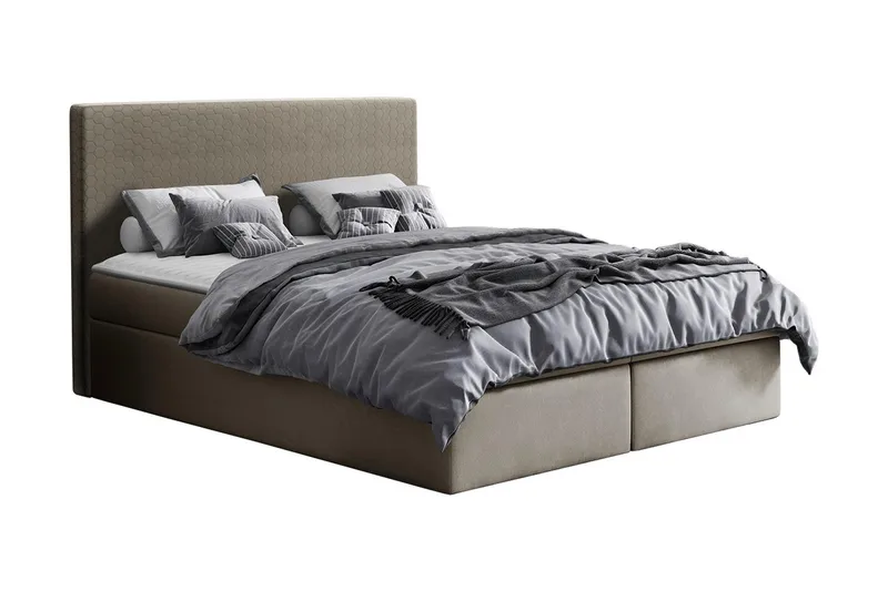 Laargard Kontinentalsäng medFörvaring 120x200 - Beige - Products - Möbler - Säng - Säng med förvaring