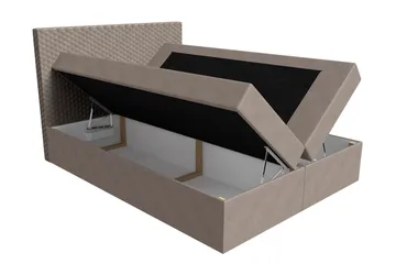 Laargard Kontinentalsäng medFörvaring 160x200 - Grå - Products - Möbler - Säng - Säng med förvaring