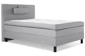 Lucky Komplett Sängpaket 120x200 Latex Slät Sänggavel  Na - Nackkudde Stor Mellangrå - Products - Möbler - Säng - Enkelsäng