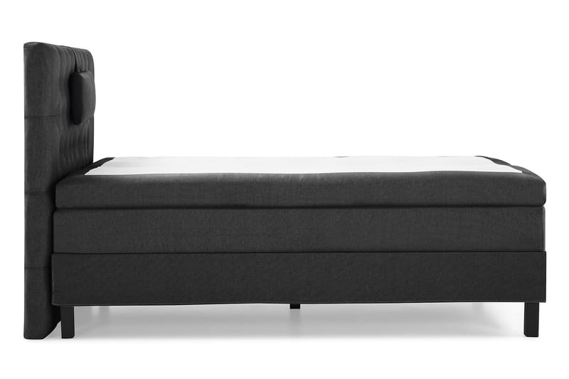 Lucky Komplett Sängpaket 120x200 Memory Diamant Sänggavel - Nackkudde Liten Svart/Grå - Products - Möbler - Säng - Enkelsäng