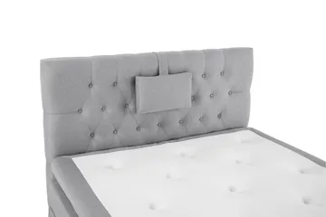 Lucky Komplett Sängpaket 120x200 Polyeter Diamant Sänggavel - Nackkudde Liten Mellangrå - Products - Möbler - Säng - Enkelsäng
