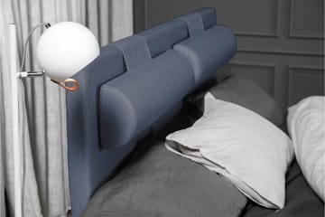 Lucky Komplett Sängpaket 140x200 Latex Slät Sänggavel  Na - Nackkudde Stor Mörkblå - Products - Möbler - Säng - Kontinentalsäng