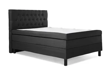 Lucky Komplett Sängpaket 140x200 Polyeter Diamant - Svart / Grå - Products - Möbler - Säng - Kontinentalsäng
