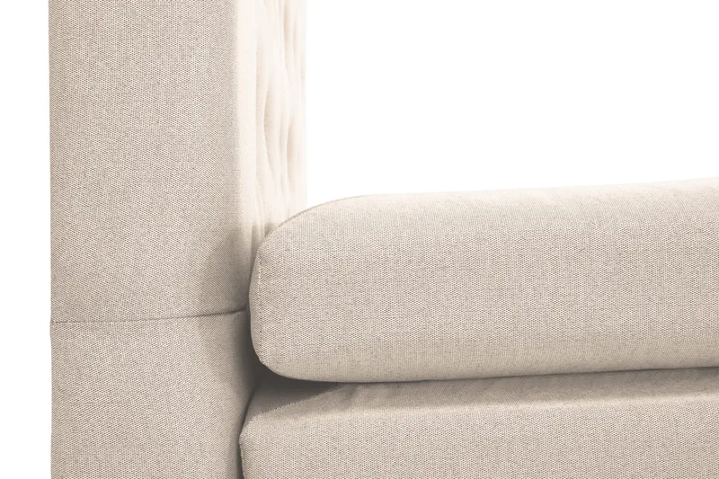 Lucky Komplett Sängpaket 140x200 Polyeter Diamant Sänggavel - Nackkudde Stor Beige - Products - Möbler - Säng - Kontinentalsäng