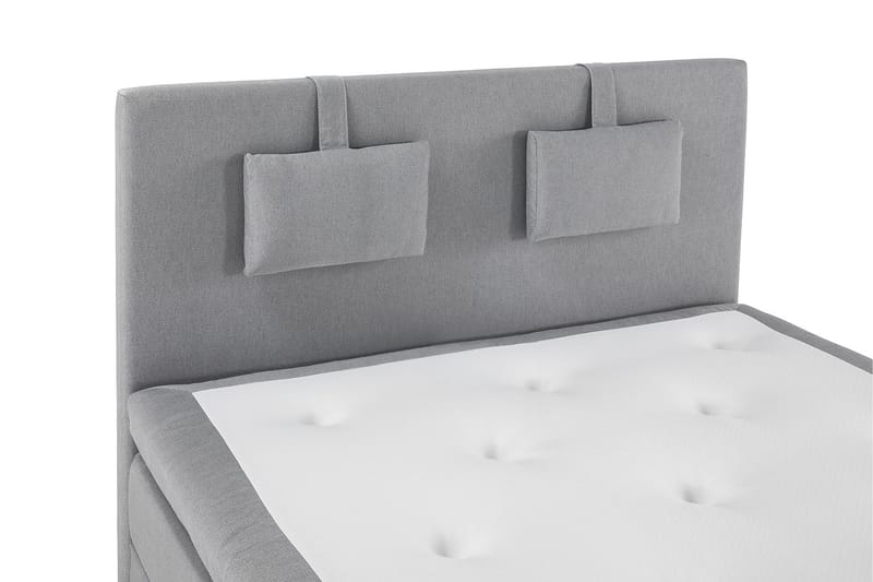 Lucky Komplett Sängpaket 140x200 Polyeter Slät - Nackkudde Liten Mellangrå - Products - Möbler - Säng - Kontinentalsäng