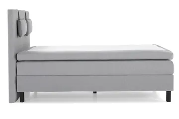 Lucky Komplett Sängpaket 140x200 Polyeter Slät - Nackkudde Liten Mellangrå - Products - Möbler - Säng - Kontinentalsäng