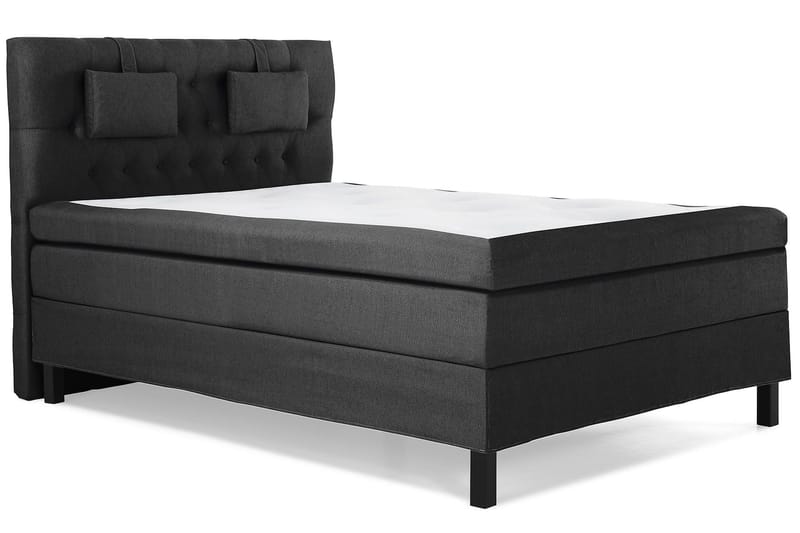 Lucky Komplett Sängpaket 140x200 Polyeter Diamant - Nackkudde Liten Svart/Grå - Products - Möbler - Säng - Kontinentalsäng