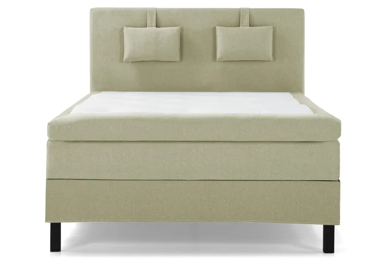 Lucky Komplett Sängpaket 140x200 Polyeter Slät Sänggavel - Nackkudde Liten Grön - Products - Möbler - Säng - Kontinentalsäng
