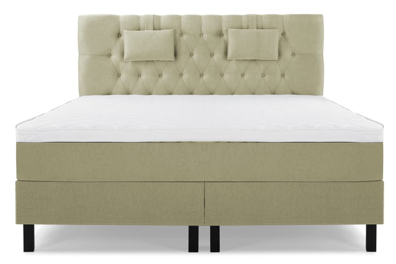 Lucky Komplett Sängpaket 160x200 Skum Diamant Sänggavel - Nackkudde Liten Grön - Products - Möbler - Säng - Kontinentalsäng