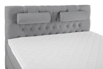 Lucky Komplett Sängpaket 160x200 Skum Diamant Sänggavel - Nackkudde Stor Mellangrå - Products - Möbler - Säng - Kontinentalsäng