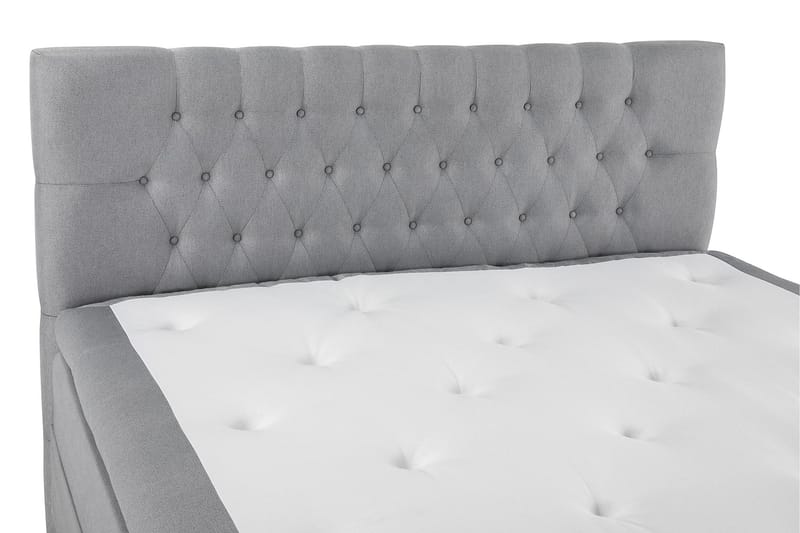 Lucky Komplett Sängpaket 160x200 Polyeter Diamant Sänggavel - Grå - Products - Möbler - Säng - Komplett sängpaket