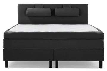 Lucky Slät Sänggavel 160 cm - Svart/Grå