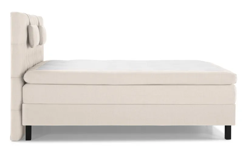 Lucky Komplett Sängpaket 180x200 Memory Slät Sänggavel  B - Beige - Products - Möbler - Säng - Kontinentalsäng