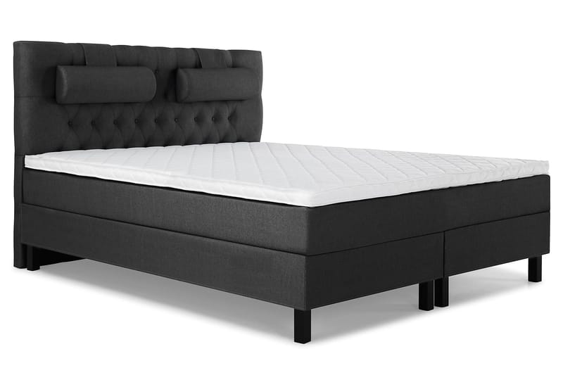 Lucky Komplett Sängpaket 180x200 Skum Diamant - Nackkudde Stor Svart/Grå - Products - Möbler - Säng - Kontinentalsäng