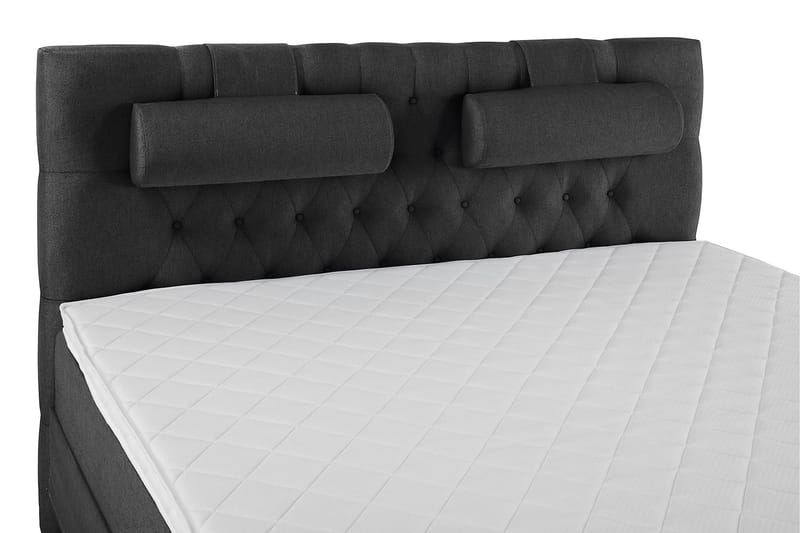 Lucky Komplett Sängpaket 180x200 Skum Diamant - Nackkudde Stor Svart/Grå - Products - Möbler - Säng - Kontinentalsäng