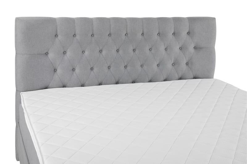 Lucky Komplett Sängpaket 180x200 Skum Diamant Sänggavel - Mellangrå - Products - Möbler - Säng - Kontinentalsäng