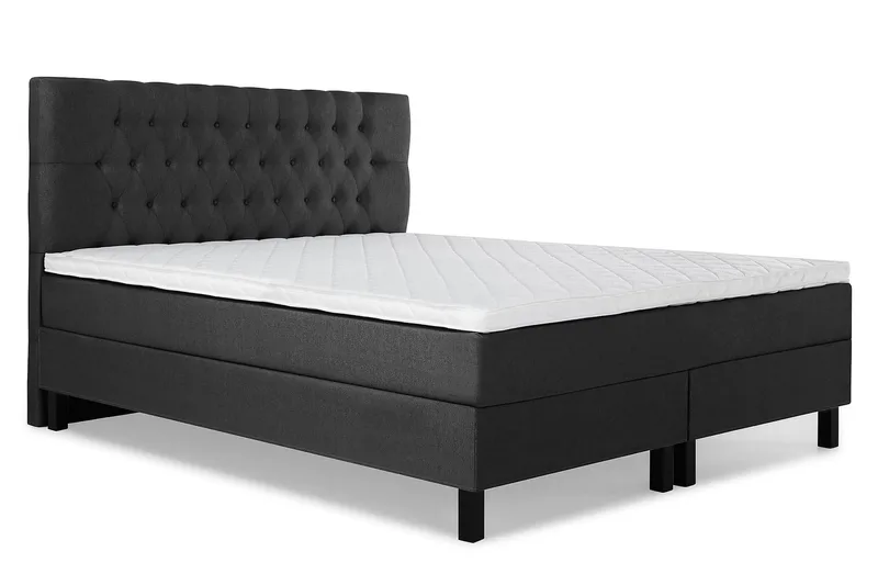Lucky Komplett Sängpaket 180x200 Skum Diamant - Svart/Grå - Products - Möbler - Säng - Kontinentalsäng