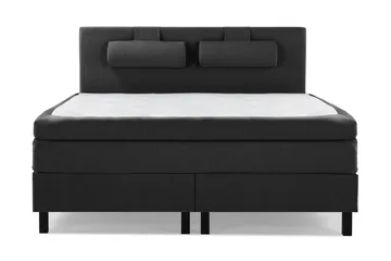 Lucky Slät Sänggavel 180 cm - Svart/Grå