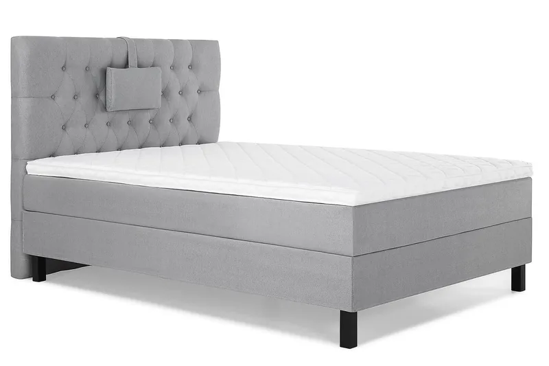 Lucky Kontinentalsäng 120x200Skum - Mellangrå - Products - Möbler - Säng - Enkelsäng