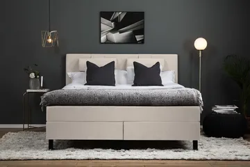 Lucky Kontinentalsäng 150x200 cm - Beige - Products - Möbler - Säng - Kontinentalsäng