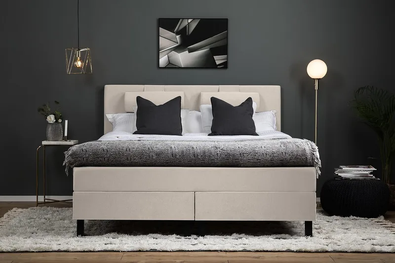 Lucky Kontinentalsäng 150x200 cm - Beige - Products - Möbler - Säng - Kontinentalsäng