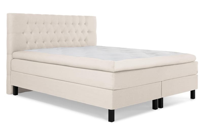 Lucky Kontinentalsäng 180x200Polyeter - Beige - Products - Möbler - Säng - Kontinentalsäng