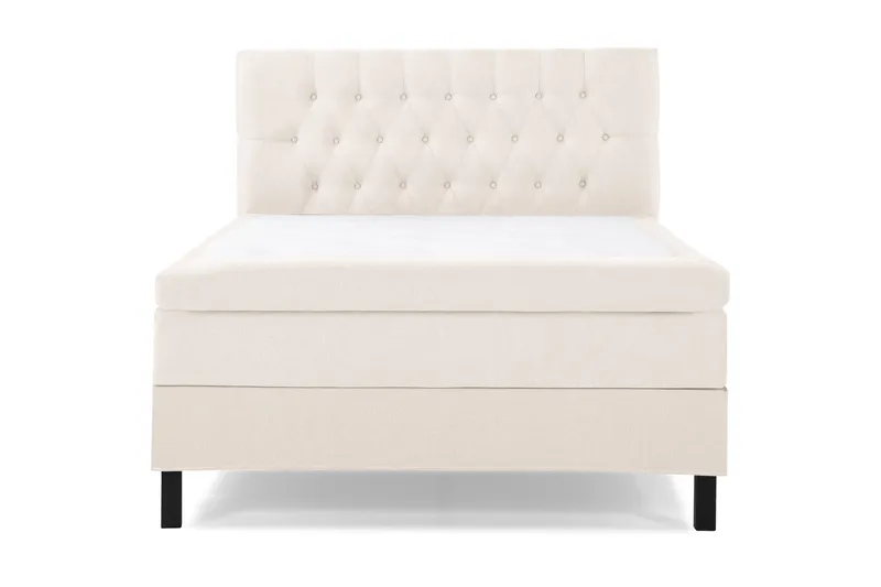 Lucky Sängpaket 140x200 Polyeter Diamant Sänggavel - Beige - Products - Möbler - Säng - Kontinentalsäng