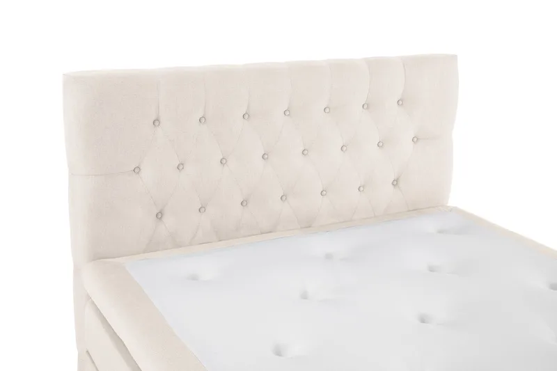 Lucky Sängpaket 140x200 Polyeter Diamant Sänggavel - Beige - Products - Möbler - Säng - Kontinentalsäng