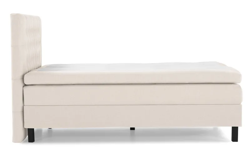 Lucky Sängpaket 140x200 Polyeter Diamant Sänggavel - Beige - Products - Möbler - Säng - Kontinentalsäng