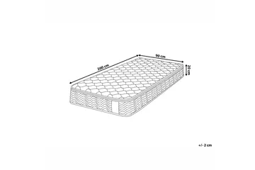 Brathay Resårmadrass Fast 90x200 cm - Vit - Products - Möbler - Säng - Madrass - Resårmadrass & resårbotten