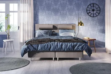 Meja Kontinentalsäng 140x200 - Ljusgrå - Products - Möbler - Säng - Kontinentalsäng