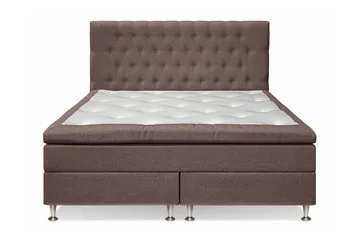 Utan sänggavel - Mörkbrun