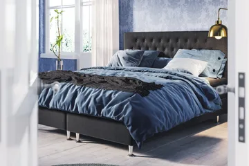 Meja Sängpaket 180x200 - Svart - Products - Möbler - Säng - Kontinentalsäng