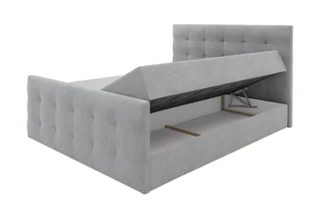 Milano Kontinentalsäng 140x210 cm - Grön - Products - Möbler - Säng - Säng med förvaring