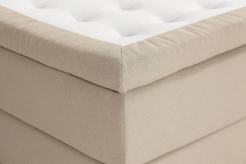 Oslo Lyx Kontinentalsäng Boucle 120x200 - Beige - Products - Möbler - Säng - Kontinentalsäng