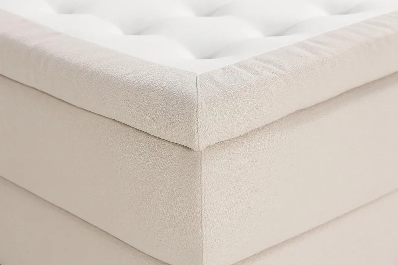 Oslo Lyx Kontinentalsäng Boucle 120x200 - Ljusbeige - Products - Möbler - Säng - Kontinentalsäng