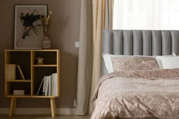 Princess Kontinentalsäng 120x200cm - Ljusgrå/Sammet - Products - Möbler - Säng - Enkelsäng