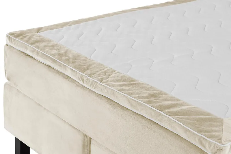 Princess Kontinentalsäng 140x200cm - Beige/Sammet - Products - Möbler - Säng - Kontinentalsäng