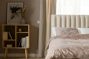 Princess Kontinentalsäng 160x200cm - Beige/Sammet - Products - Möbler - Säng - Kontinentalsäng