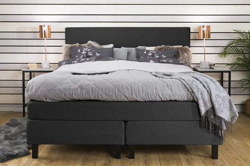 Princess Kontinentalsäng 160x200cm - Grå - Products - Möbler - Säng - Kontinentalsäng