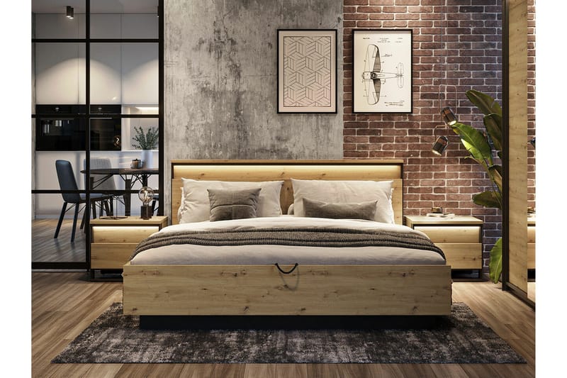 Rathmore Sängram 160x200 cm Black - Products - Möbler - Säng - Sängram & sängstomme