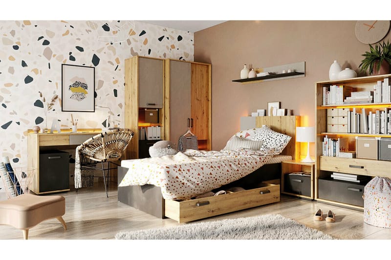 Rathmore Sängram 90x200 cm - Svart - Products - Möbler - Säng - Sängram & sängstomme