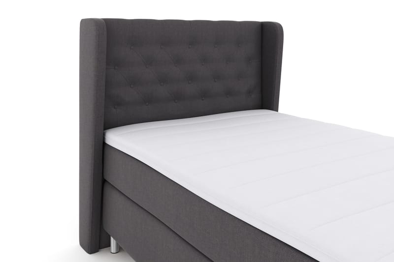 Select No 3 Komplett Sängpaket 120x200 Fast - Mörkgrå/Metall - Products - Möbler - Säng - Enkelsäng