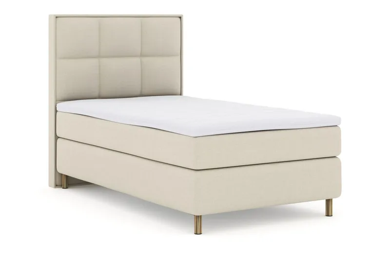 Select No 3 Komplett Sängpaket 120x200 Medium - Beige/Koppar - Products - Möbler - Säng - Enkelsäng